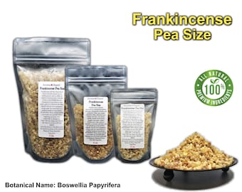 Ethiopian PEASIZE Frankincense Resin Tears: Aromatic Olibanum Gum