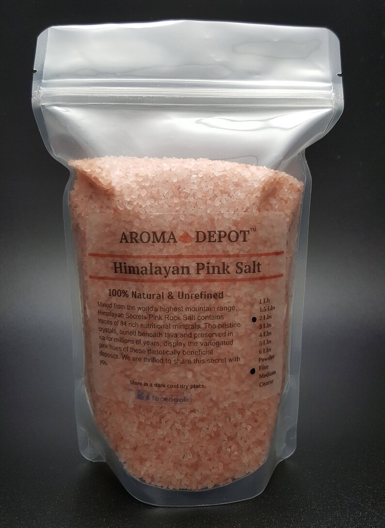 Pink Crystal Himalayan Sea Salt 84 Minerals FDA Kosher Gourmet Etsy