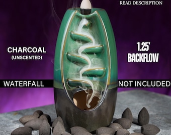 Unscented Charcoal Backflow Incense Cones, 1.25 Inch