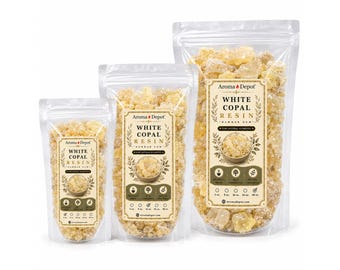 White Copal Resin Incense Dammar Gum Natural Aromatic Tears for Charcoal