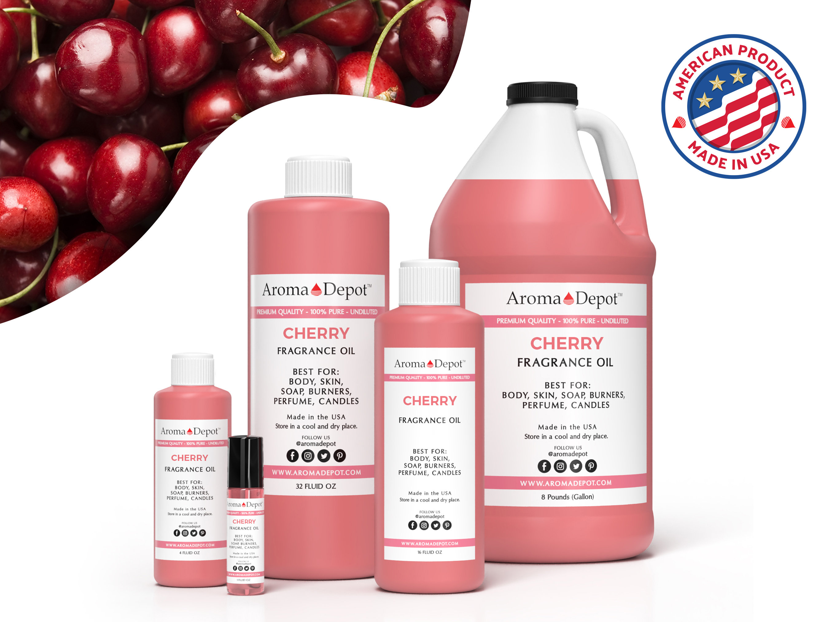 Natural Cherry Oil / 100% Pure Cherry Essential Oil Premium High Quality  10ML 500ML 