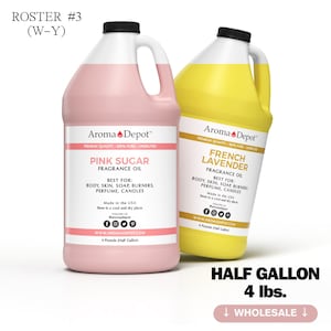 Half Gallon 4 lbs. Fragrance Oils for Soap Burner Diffuser Candle Making Perfume. Wholesale