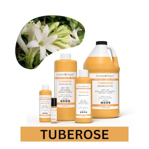 Tuberose Fragrance Oil for Candles, Soap, Body & Diffusers