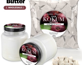 Raw Kokum Butter, Unrefined Organic, For Soap and Skincare