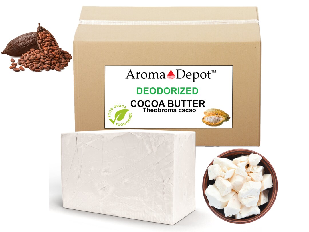 Cocoa Butter DEODORIZED Prime Cold Pressed Natural Unrefined for Skin