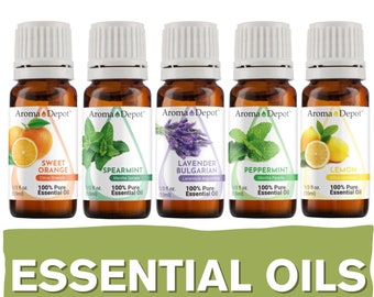Aromatherapy Essential Oil Set, Top 6 Pack, 100% Pure (10 ml)