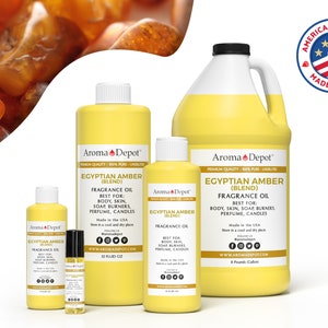 Egyptian Amber Fragrance Oil for Body, Soap, Candle, and Diffuser