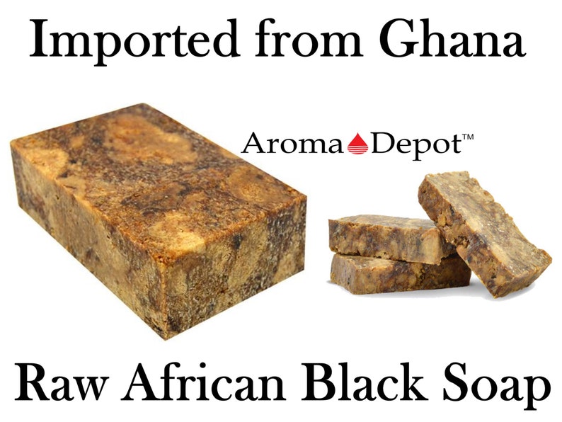 1lb Black Soap NEEM Bar 100 Raw Great for Skin Face and Etsy