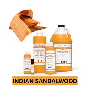 Indian Sandalwood Fragrance Oil for Body, Soap, Candle, and Diffuser