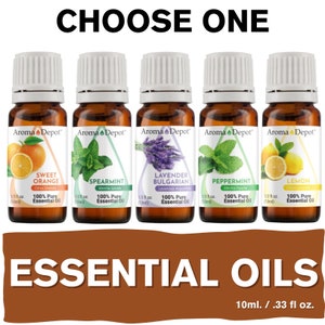 Essential Oil 10 ml. 100% Pure Natural Therapeutic Grade, Aromatherapy, Skin, Candle Making, Diffuser, & Soaps. Aceite Esencial. Wholesale