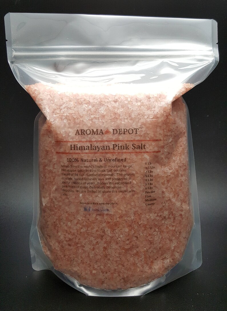 Pink Crystal Himalayan Sea Salt 84 Minerals FDA Kosher Gourmet Etsy