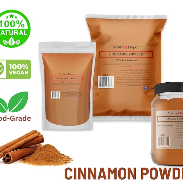 Cinnamon Powder Ground Cassia 100% Pure Cinnamomum Canela Lot Indonesia Bulk