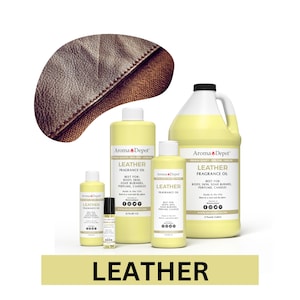 Leather Fragrance Oil for Body, Soap, Candle, Perfume, and Diffuser