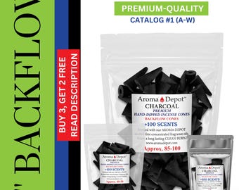 Scented 2" Jumbo Backflow Charcoal Incense Cones