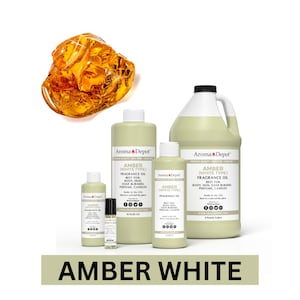 Amber White Fragrance Oil for Body, Soap, Candle, and Diffuser