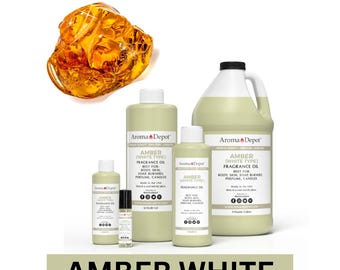 Amber White Fragrance Oil for Body, Soap, Candle, and Diffuser