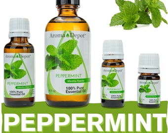 100% Pure Peppermint Essential Oil, Mentha Piperita, Aromatherapy Grade