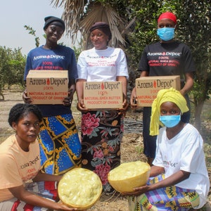 African Shea Butter Yellow or Ivory 100% Pure Organic Natural Raw Grade A Unrefined Wholesale Imported from Ghana. Aroma Depot Shea Butter is 100% Unrefined with an oily, nutty, smoky scent. Butyrospermum parkii. Shea Butter for Budy, Skin, and Hair.