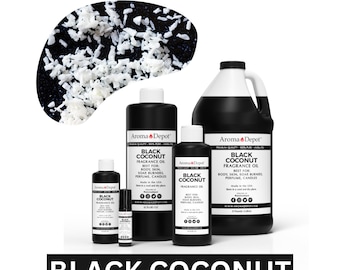 Black Coconut Fragrance Oil for Candles, Soap, Body & Diffusers
