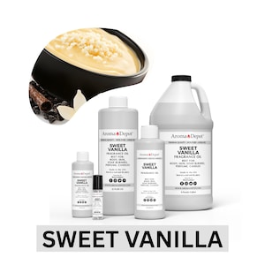 Sweet Vanilla Fragrance Oil for Candles, Soap, Body & Diffusers