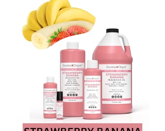 Strawberry Banana Fragrance Oil for Body, Soap, Candle, and Diffuser