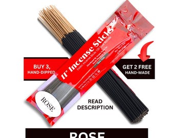 11" Rose Incense Sticks for Meditation & Relaxation – Buy 3 Get 2 Free