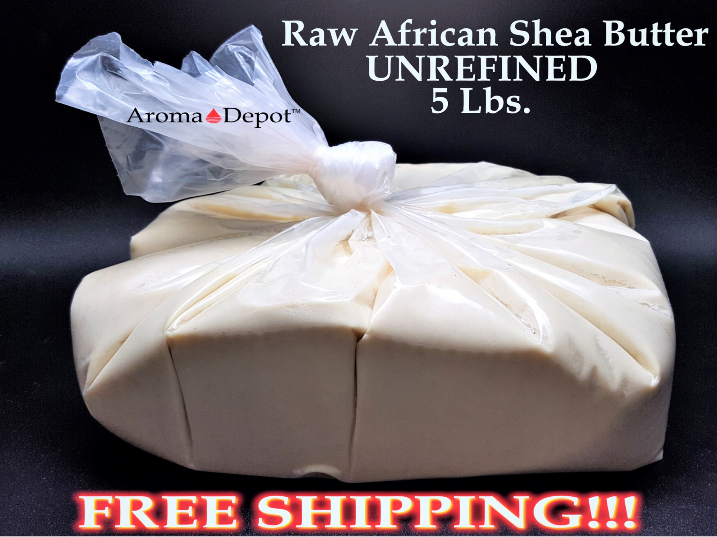 5 Lb. African Shea Butter Raw Unrefined Ivory Or Yellow 100 Etsy