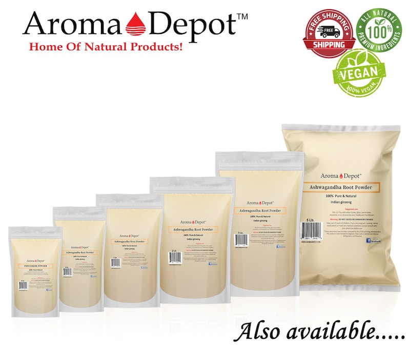 Ashwagandha Root Powder Withania Somnifera | Raw, Vegan, Non-GMO, Gluten Free | Origin - India bild 10