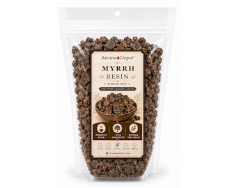 Ethiopian Myrrh Resin Tears, Natural Gum Sap, 16 oz