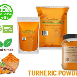 Turmeric Root Powder Pure Natural Curcuma Longa Turmeric Spice From India