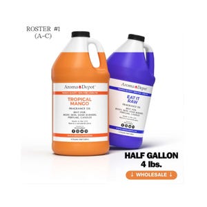 Half Gallon Fragrance Oil 4 lbs for Candle, Soap, Diffuser, and Perfume Making