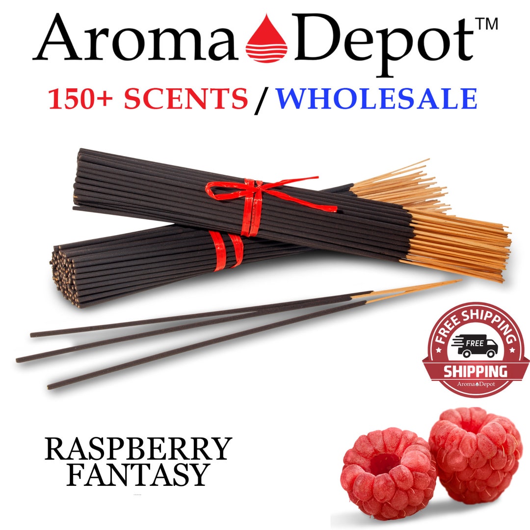 Raspberry Fantasy Incense Sticks 11 Handmade, Hand Dipped Natural