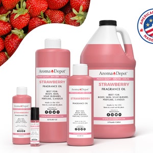 Strawberry Fragrance Oil For Birthday Soap Making Supplies, Body, Candle Making & Diffuser