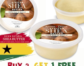 African Shea Butter 8oz, Raw Organic Ivory Bulk