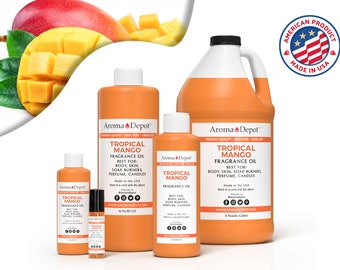 Tropical Mango Fragrance Oil For Birthday Soap Making Supplies, Body, Candle Making & Diffuser