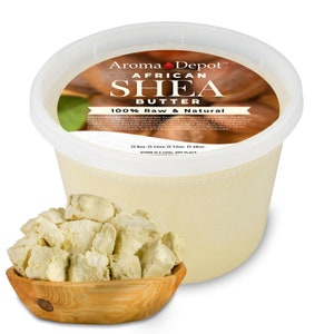 Raw African SHEA BUTTER Bulk Natural 100% Pure Unrefined Moisturizer For Face, Skin, Body & Hair Growth. Raw Shea Butter For All Skin Types
