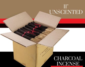 11" Unscented Incense Sticks – DIY Charcoal Powder Bamboo, Bulk