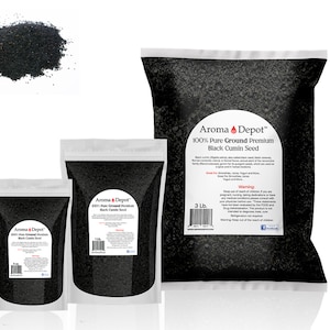 Ground Black Seed Cumin Powder Nigella Sativa. Semilla de Comino Negro
