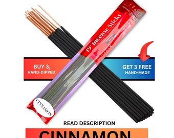 19" Cinnamon XL-Jumbo Incense Sticks for Meditation & Relaxation – Buy 3 Get 3 Free