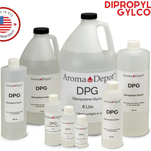 DPG Dipropylene Glycol For Incense Making, Fragrance Cutting Oil, Soapmaking, Reed Diffuser, Scent Retention. Natural Pure Non GMO Low Odor