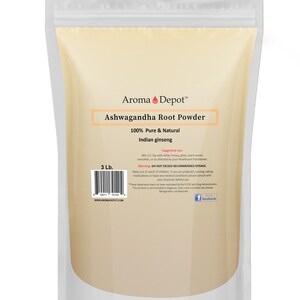 Ashwagandha Root Powder Withania Somnifera | Raw, Vegan, Non-GMO, Gluten Free | Origin - India 3 lb. Pouch