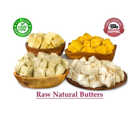 Shea Butter, Mango Butter, Cocoa Butter, Kokum Butter Natural 100% Pure Unrefined Organic African Virgin Ghana Wholesale Bulk Supplier Pure