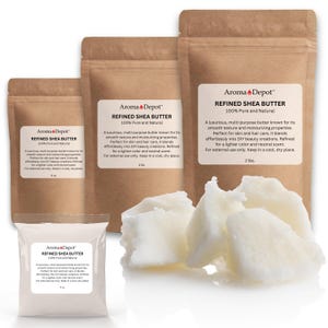 Organic Refined Shea Butter | Pure White, Unscented Moisturizer for Skin & Hair | Smooth, Creamy Texture | Natural and Wholesale from Ghana
