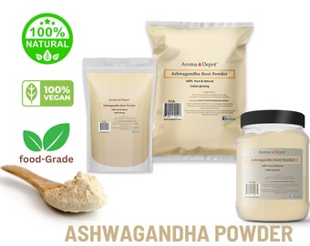 Ashwagandha Root Powder Withania  Somnifera Raw Superfood, From India