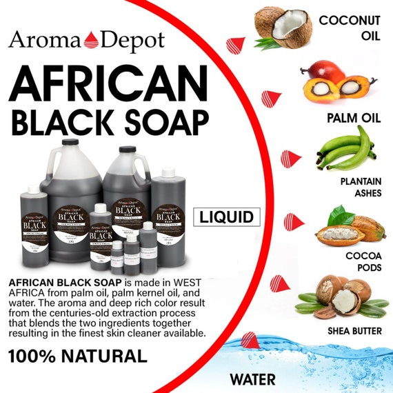 African Black Soap Liquid 100 Natural Raw Pure Organic Made in Ghana for Body Wash Acne Hair Eczema Dark Spot Remover BUY 3 Get 1 FREE Etsy Australia