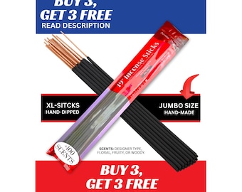 19" Jumbo Incense Sticks – Hand-Dipped, 30 Sticks