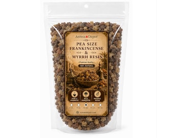 1lb  Frankincense PEA SIZE & Myrrh Rein Tears Gum Rock Incense