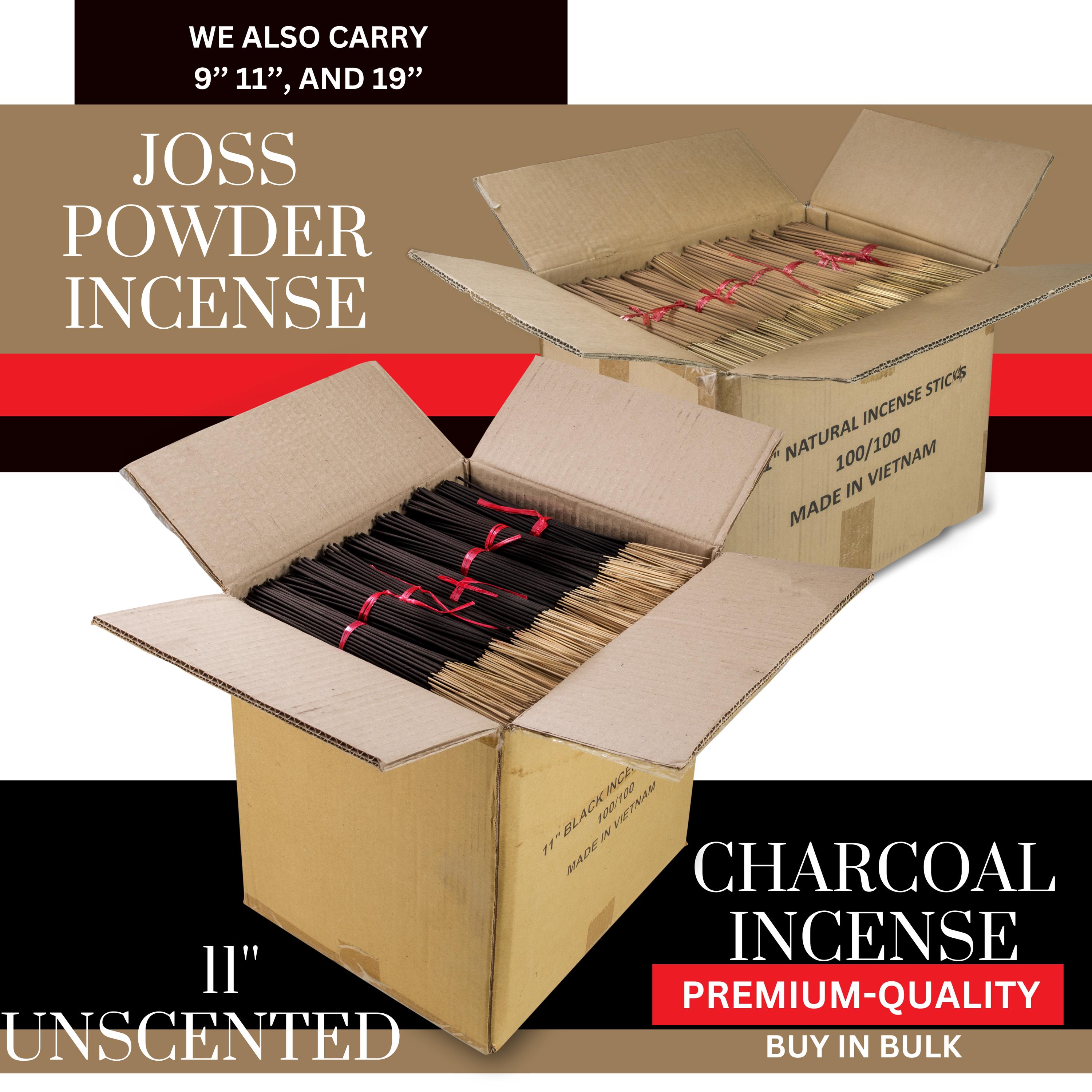11" Unscented Incense Sticks, Diy Craft, Natural Joss Powder