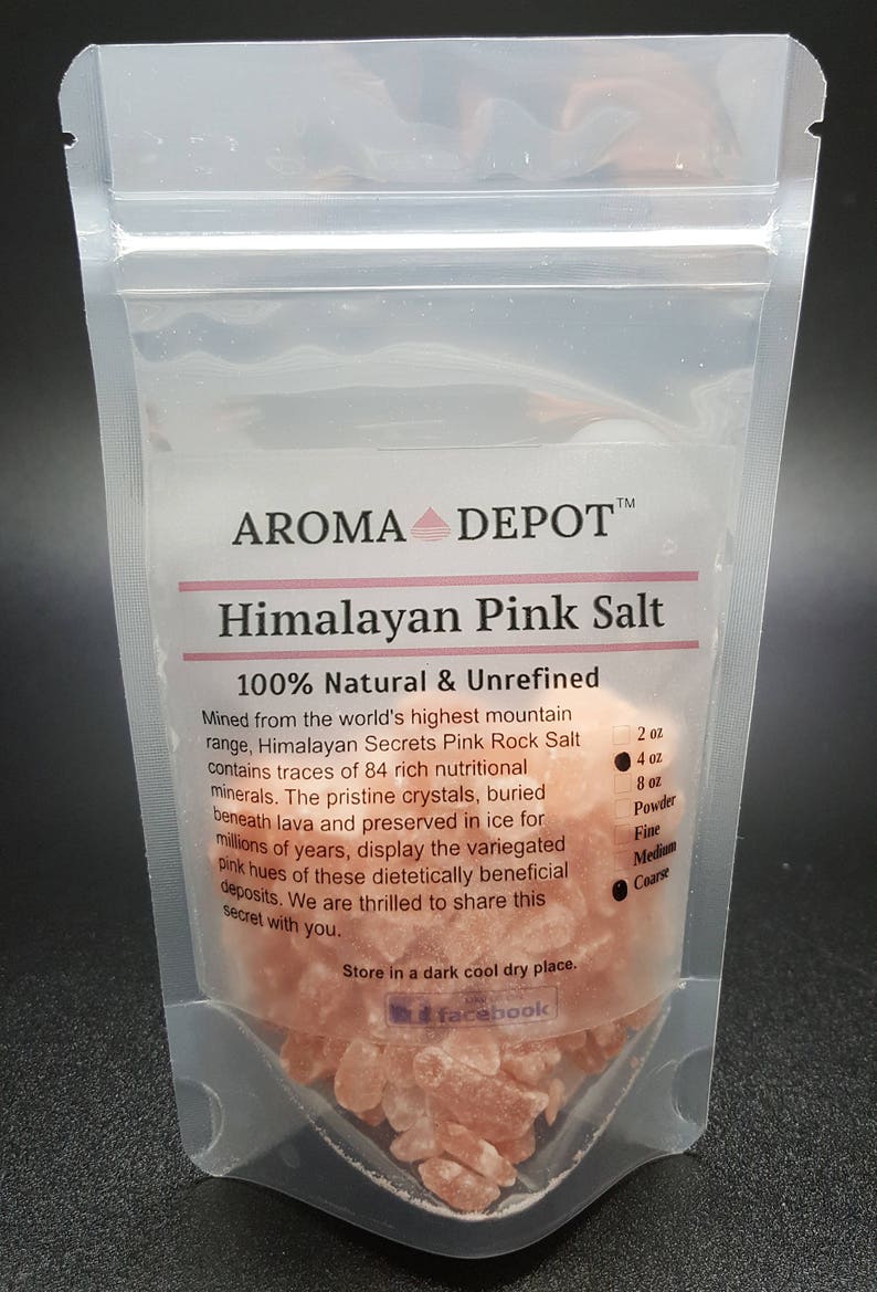 Pink Crystal Himalayan Sea Salt 84 Minerals FDA Kosher Gourmet Etsy