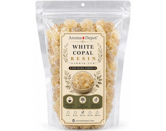 1 lb. White Copal Resin Incense Dammar Gum Natural Aromatic Tears for Charcoal